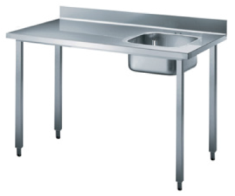 Производственный стол с мойкой Electrolux 133565 (LG1216DXE) в ШефСтор (chefstore.ru)